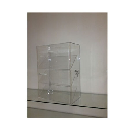 Acrylic Three Slanted Shelf Display Case