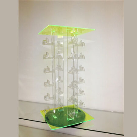 Acrylic Rotating Sunglass Holder Green