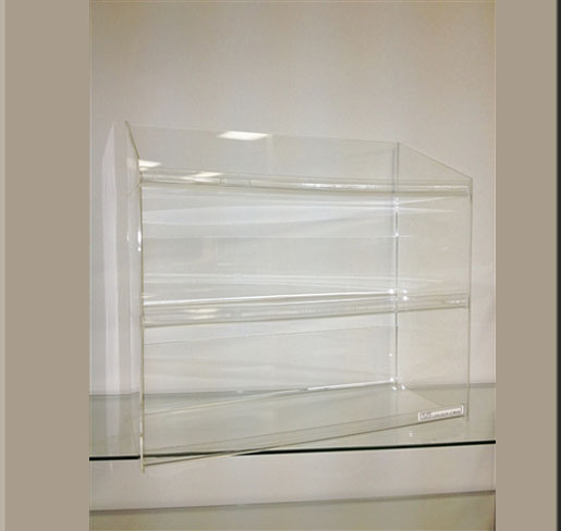 Acrylic Shelf Display with Lip - Acrylic display cases | Professional Acrylic display case by Houston Fixtures