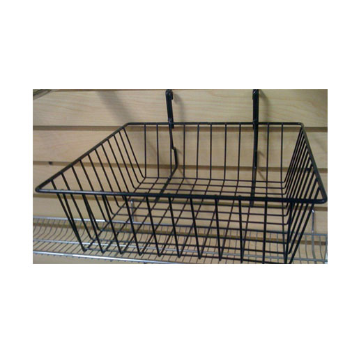 Universal Basket for Slatwall/Gridwall/Pegboard - Slatwall accessories | Professional Slatwall accessorie by Houston Fixtures