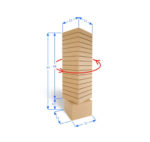 Slatwall Rotating Skinny Display