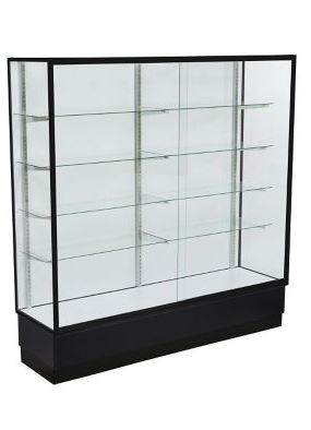 Black Extra vision Wallcase - Display cases | Professional Display case by Houston Fixtures